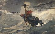 Winslow Homer The Life Line (mk44) USA oil painting artist